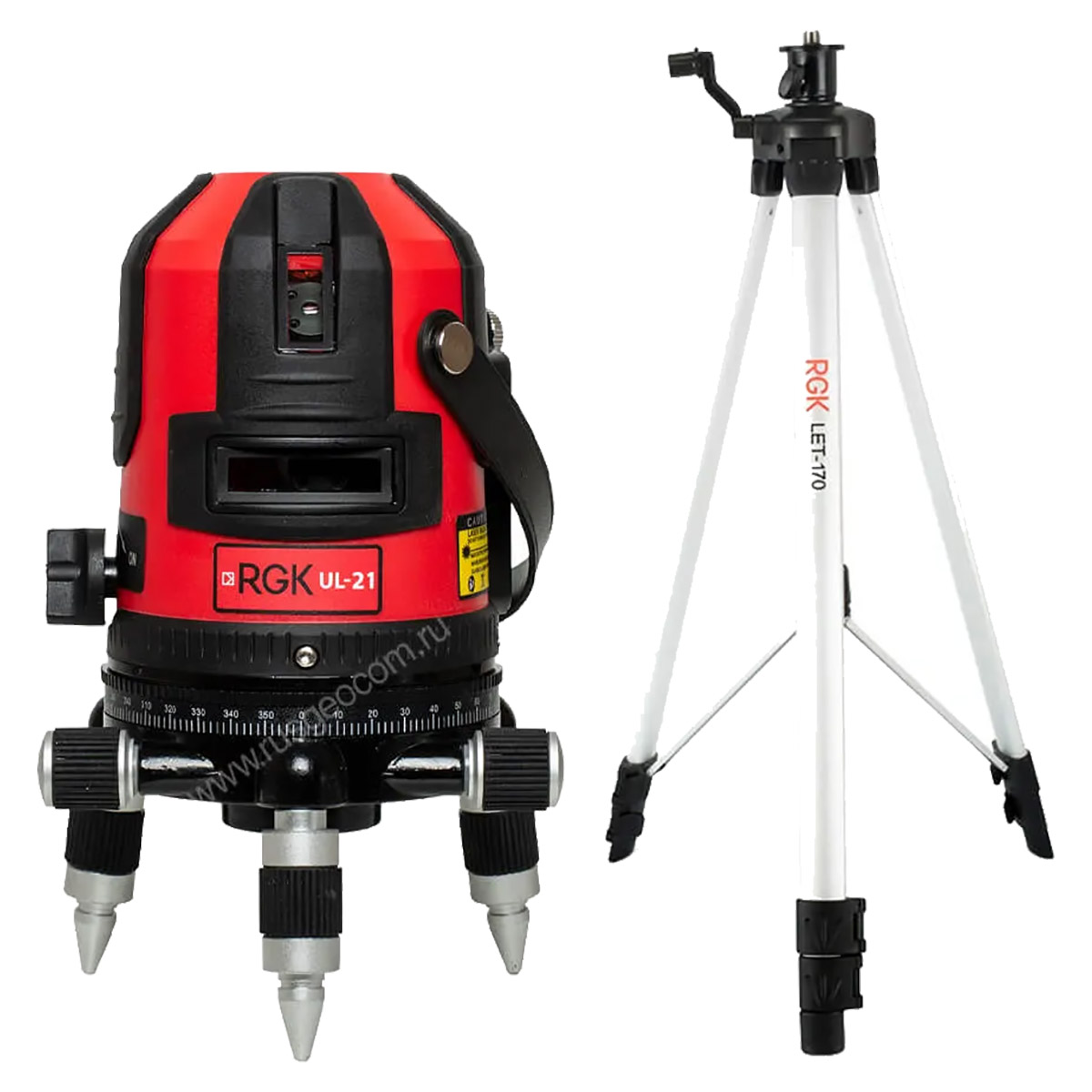 RGK UL-21 + штатив RGK LET-170 - комплект лазерного нивелира