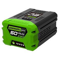 Greenworks GD60AB 60V (260 км/ч) бесщеточный, с АКБ 2 Ач + ЗУ 10А двойное - воздуходувка аккумуляторная