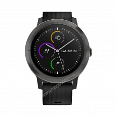 Garmin Vivoactive 3 с функцией GARMIN PAY, черные с черным ремешком