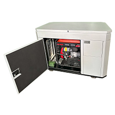 A-iPower A11000TEAX в тихом зимнем кожухе 1600 RAL 7035 + блок автозапуска A-iPower 230В/400В 100А 8 ПИН