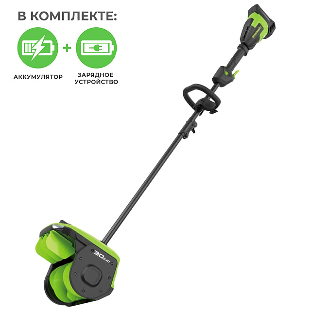 Greenworks GD40SS2, 40V с АКБ 2 А.ч. с USB + ЗУ 4А двойное