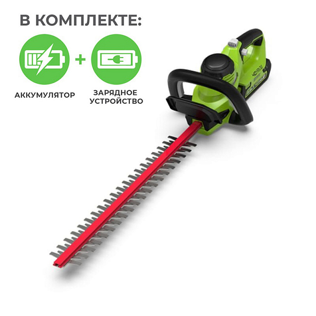 Greenworks G40HT61K5 40V, 61 см, с АКБ 5 А/ч и ЗУ