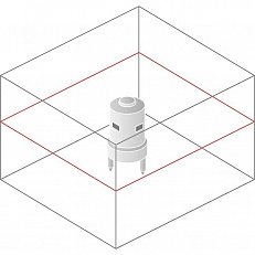 Схема лучей ротационного нивелира Spectra Precision GL612