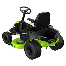 Greenworks GC82LT107 82V (107 см) - трактор садовый бесщеточный аккумуляторный с 6хАКБ 5 Ач + 3хЗУ G82C2