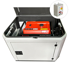 A-iPower A7000EAX в тихом зимнем кожухе 1200 RAL 7035 + блок автозапуска A-iPower 400 В, 25 А