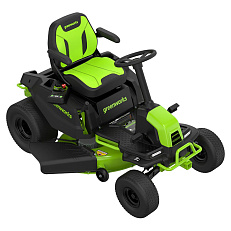 Greenworks GC82LT107 82V (107 см) - трактор садовый бесщеточный аккумуляторный с 6хАКБ 8 Ач + ЗУ G82CT6