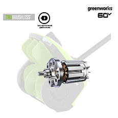 Greenworks GD60SS2 с АКБ 4 А.ч. + ЗУ 10А двойное