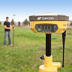 GNSS-приемник Topcon Hiper V в работе