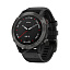 Garmin Fenix 6 Sapphire серые с черным ремешком